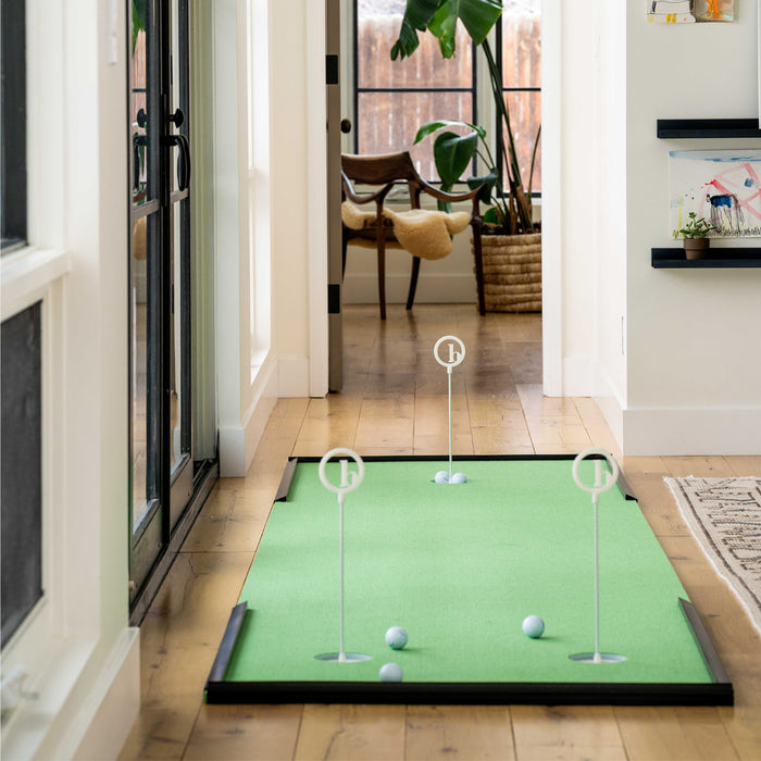 BirdieBall Putting Green Mat at NBC in New York Promoting President's Cup Which Starts Today!