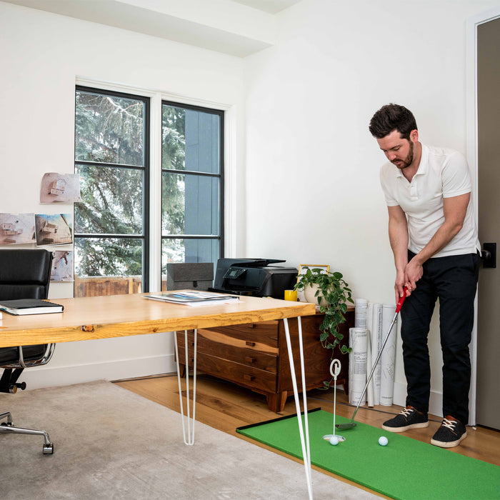 US Open Week, Two Putting Greens, Giveaway. Follow and Re-Tweet to be eligible for random drawing to win one of two 4' x 14' BirdieBall Putting Green Mats.